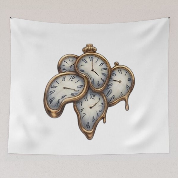 Item preview, Cluster of Surreal Melting Clocks designed and sold by DailyDoodlesBySumbul.