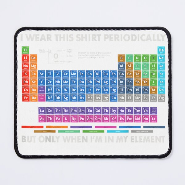 Item preview, I Wear This Shirt Periodically Chemistry Periodic Table Gift T-Shirt designed and sold by Cafe18.