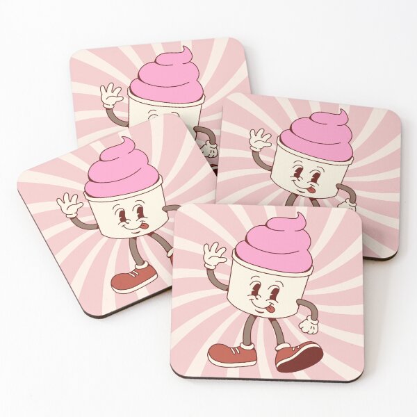 Item preview, Cute Vintage Cartoon Ice Cream Character designed and sold by A touch of creativity.