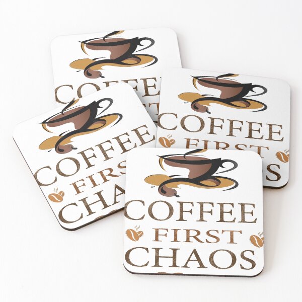 Item preview, Coffee First Chaos Later designed and sold by BrewMood Studio.