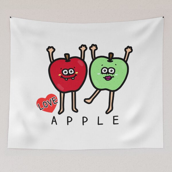 Item preview, Cute I LOVE APPLE designed and sold by kanaehonkawa.