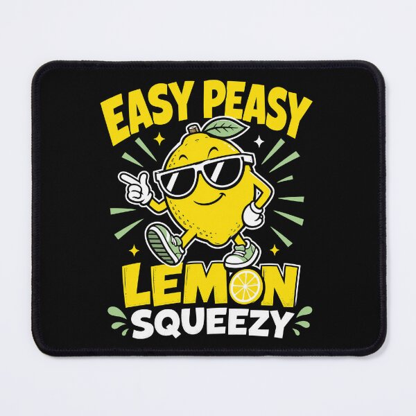 Item preview, Easy Peasy Lemon Squeezy Cartoon Lemon designed and sold by Victor Shadehorn.