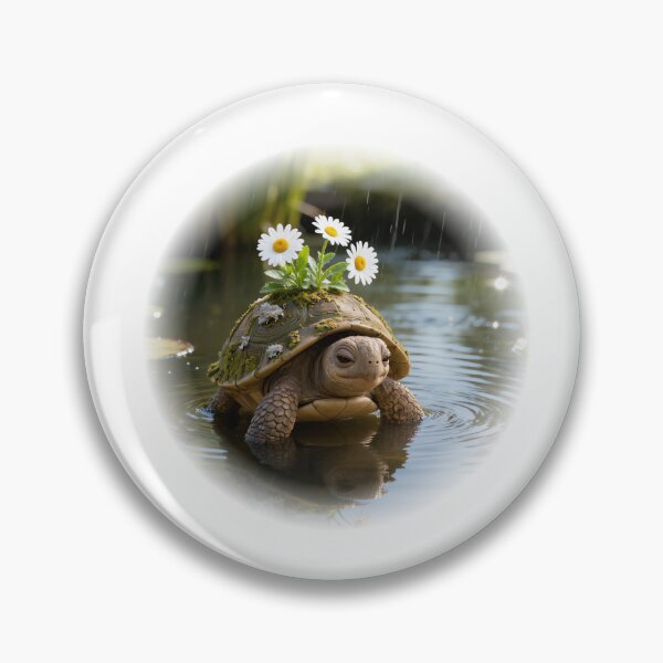 Item preview, Daisy Turtle — Cute Cottagecore Tortoise designed and sold by The Cosy co..