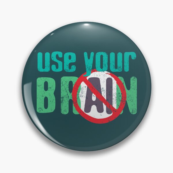 Item preview, Stop AI - Use your brain designed and sold by Frank J. Art.