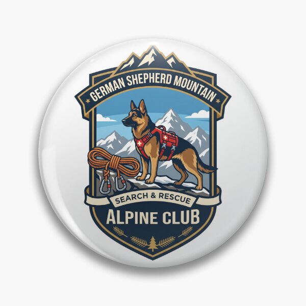 Item preview, German Shepherd Mountain Search Rescue Alpine Climb designed and sold by PictoVibe.