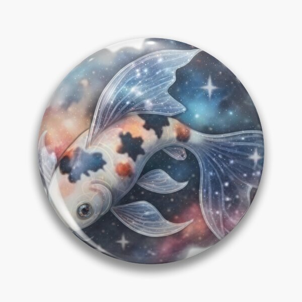 Item preview, Galactic Koi Fish in Nebula" designed and sold by DailyDoodlesBySumbul.