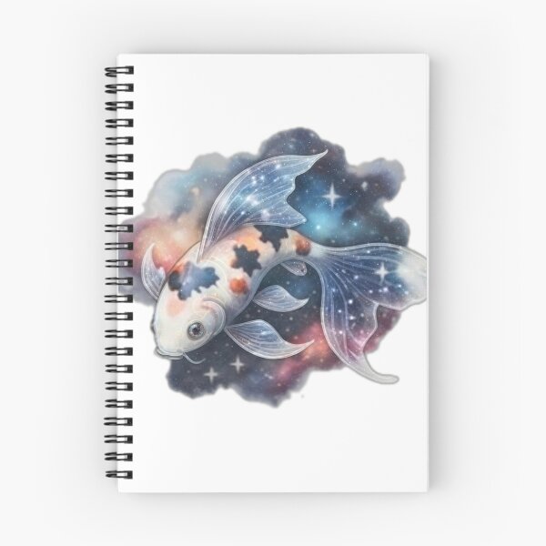 Item preview, Galactic Koi Fish in Nebula" designed and sold by DailyDoodlesBySumbul.