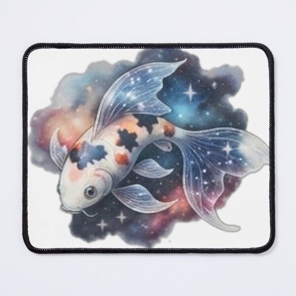 Item preview, Galactic Koi Fish in Nebula" designed and sold by DailyDoodlesBySumbul.