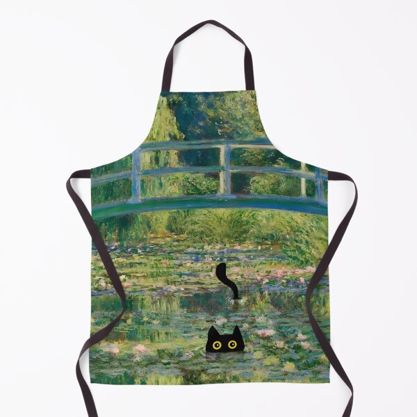Item preview, Monet Cat in Water Lilies Pond designed and sold by PurrfectHome.