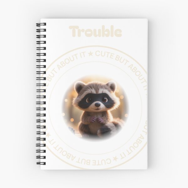 Item preview, Trouble — Cute but Mischievous Raccoon designed and sold by The Cosy co..