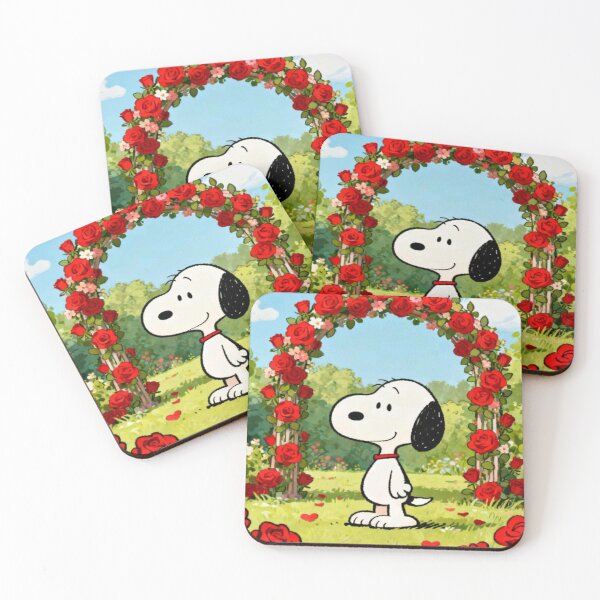Item preview, Snoopy Red Rose Arch Garden Art designed and sold by Innova_Creations.