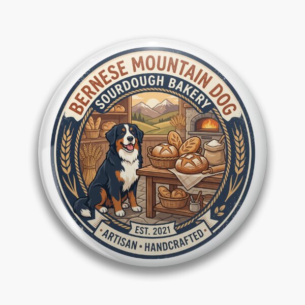 Item preview, Bernese Mountain Dog Sourdough Bakery Crusty Loaf designed and sold by PictoVibe.
