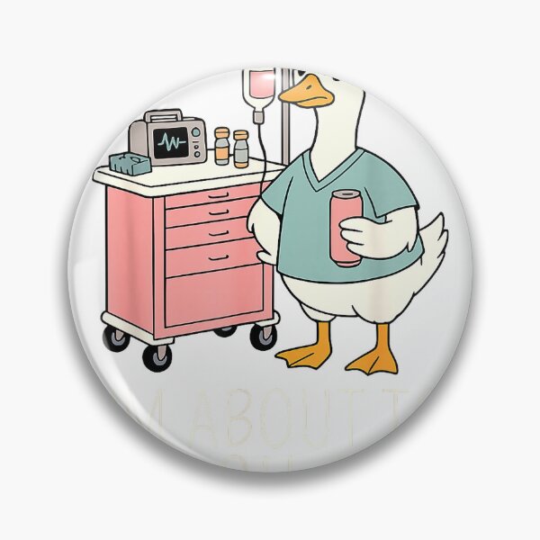 Item preview, I'm About to Crash Out Funny Silly Goose Nurse RN Nursing T-Shirt designed and sold by Maryanuci.
