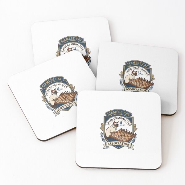 Item preview, Siamese Cat Chess Grandmaster Board Game Strategy designed and sold by PictoVibe.