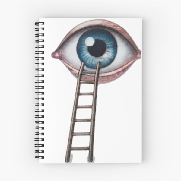 Item preview, Surreal Eye with Ladder to Vision" designed and sold by DailyDoodlesBySumbul.