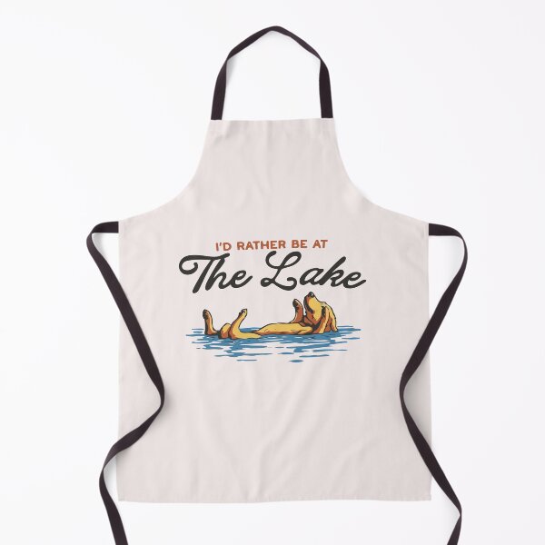Item preview, Id Rather Be At The Lake Golden Retriever Dog Swimming designed and sold by mari-kayden.