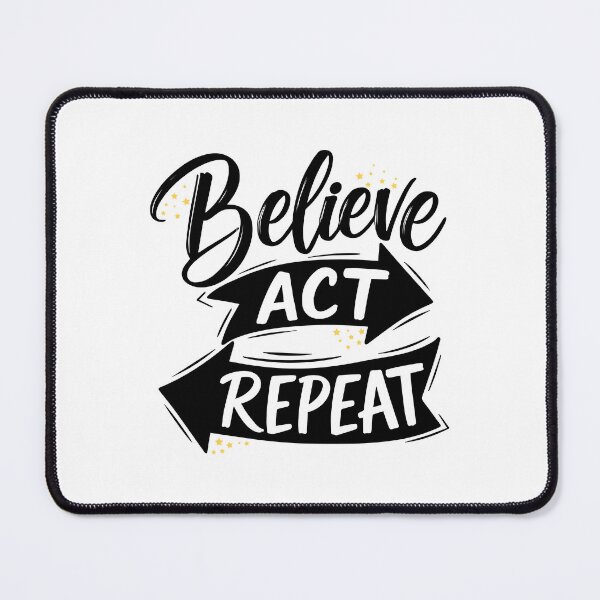 Item preview, Believe Act Repeat designed and sold by Verse & Vibes.
