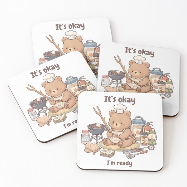 Item preview, It’s Okay, I’m Ready Bear designed and sold by HumTumMe.