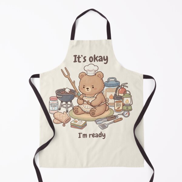 Item preview, It’s Okay, I’m Ready Bear designed and sold by HumTumMe.