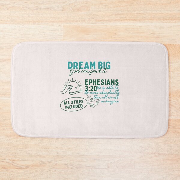 Item preview, Ephesians 3 20 Bible Verse Dream Big Christian Faith designed and sold by mari-kayden.