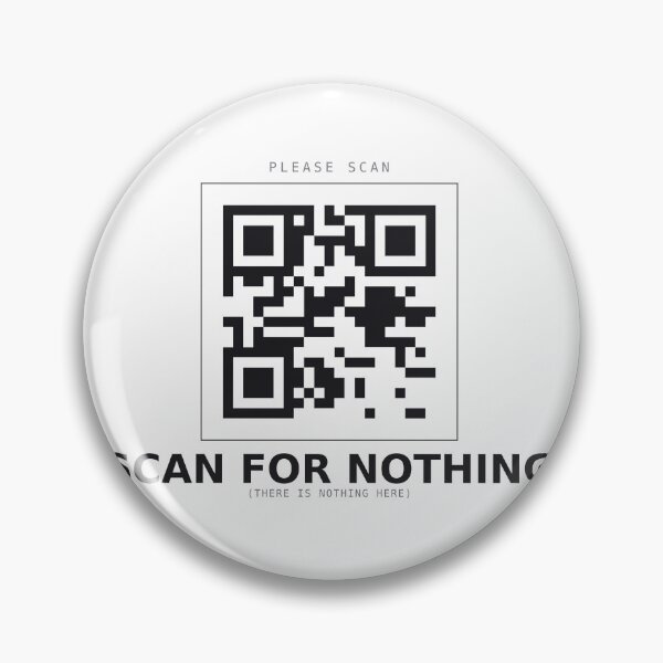Item preview, Scan For Nothing Funny Fake QR Code Deadpan Design designed and sold by deadpansupplyco.
