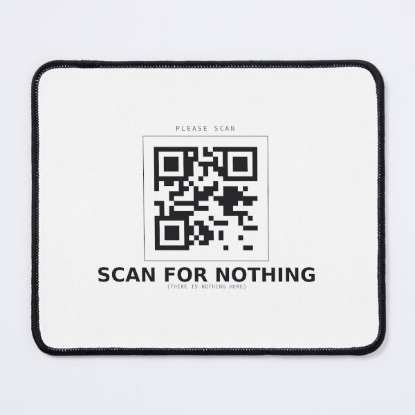 Item preview, Scan For Nothing Funny Fake QR Code Deadpan Design designed and sold by deadpansupplyco.