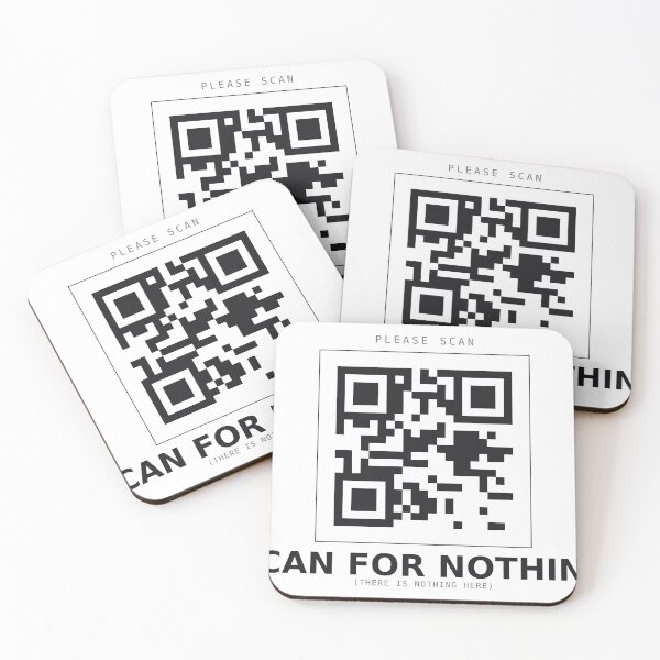 Item preview, Scan For Nothing Funny Fake QR Code Deadpan Design designed and sold by deadpansupplyco.