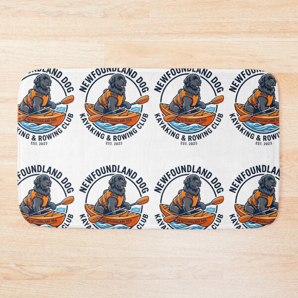 Item preview, Newfoundland Dog Kayaking Rowing Club Life Jacket designed and sold by PictoVibe.