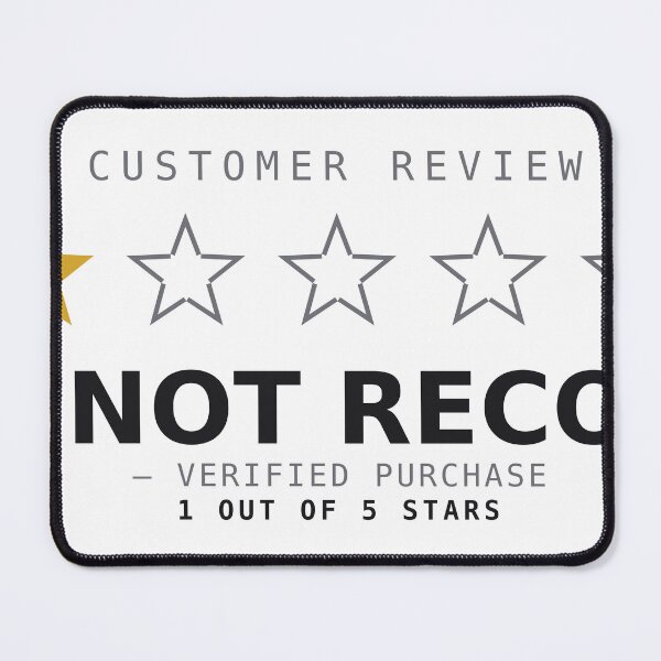 Item preview, Would Not Recommend 1 Star Review Funny Sarcastic designed and sold by deadpansupplyco.