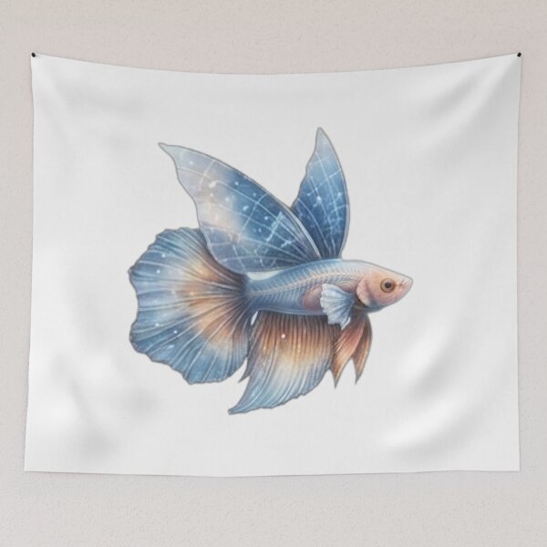 Item preview, "Celestial Betta Fish in Space designed and sold by DailyDoodlesBySumbul.