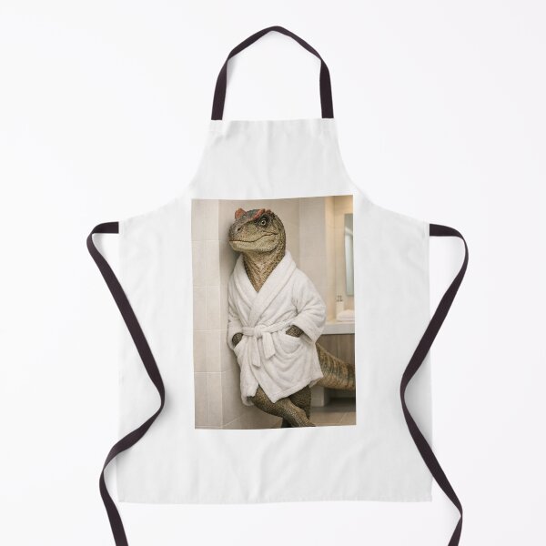 Item preview, Cozy Bathrobe Allosaurus designed and sold by Sillytoe.