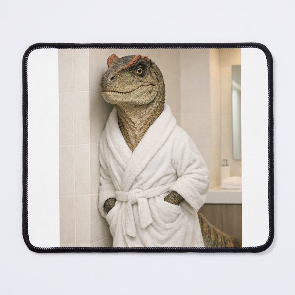 Item preview, Cozy Bathrobe Allosaurus designed and sold by Sillytoe.