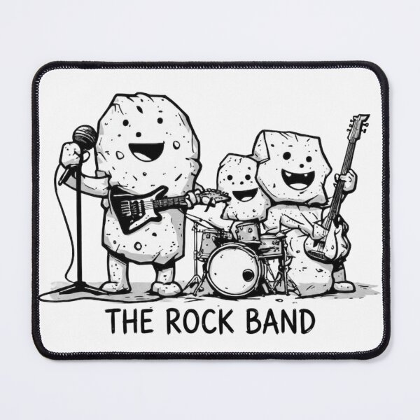 Item preview, The Rock Band - Funny Musical Rock Pun designed and sold by thepixelcloset.