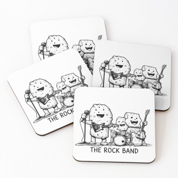 Item preview, The Rock Band - Funny Musical Rock Pun designed and sold by thepixelcloset.