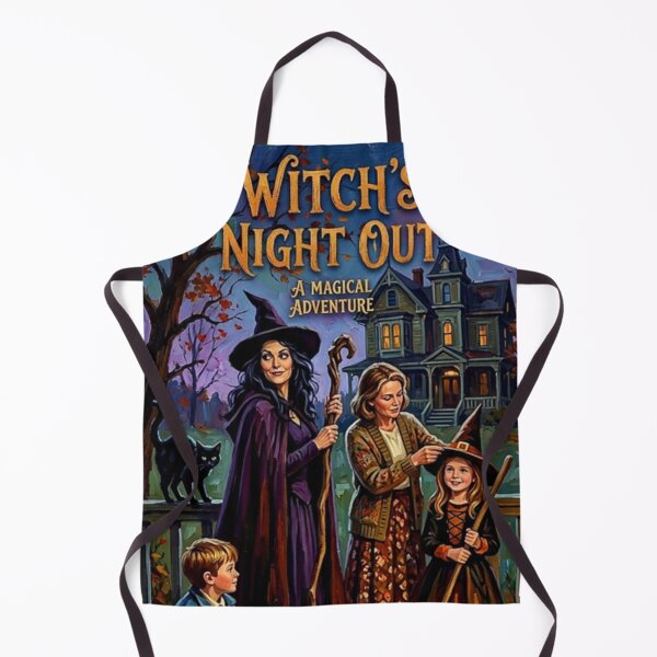 Item preview, Witch's Night Out Retro Halloween Fantasy Family Animated Special Tribute Art Movie Poster designed and sold by Art's Diner.