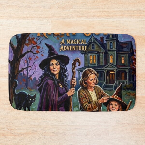 Item preview, Witch's Night Out Retro Halloween Fantasy Family Animated Special Tribute Art Movie Poster designed and sold by Art's Diner.