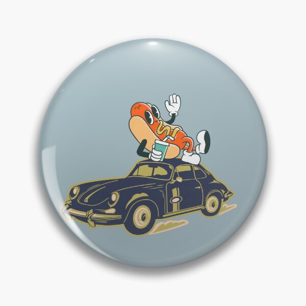 Item preview, Funny Hot Dog on Classic Car designed and sold by A touch of creativity.