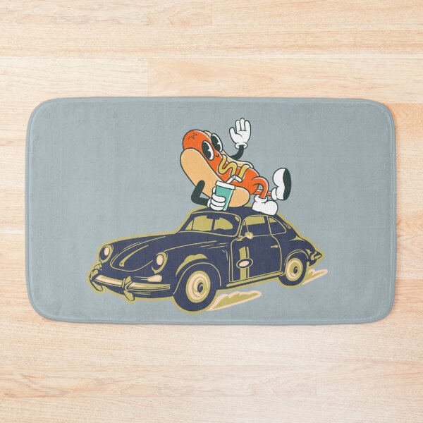 Item preview, Funny Hot Dog on Classic Car designed and sold by A touch of creativity.