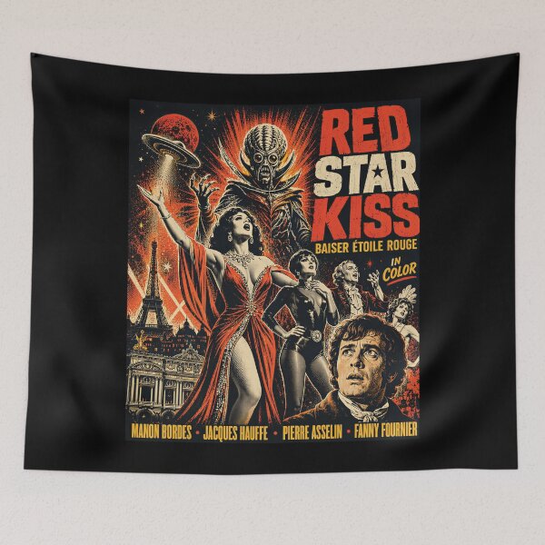 Item preview, Red Star Kiss Paris Alien Pulp Sci Fi designed and sold by Victor Shadehorn.
