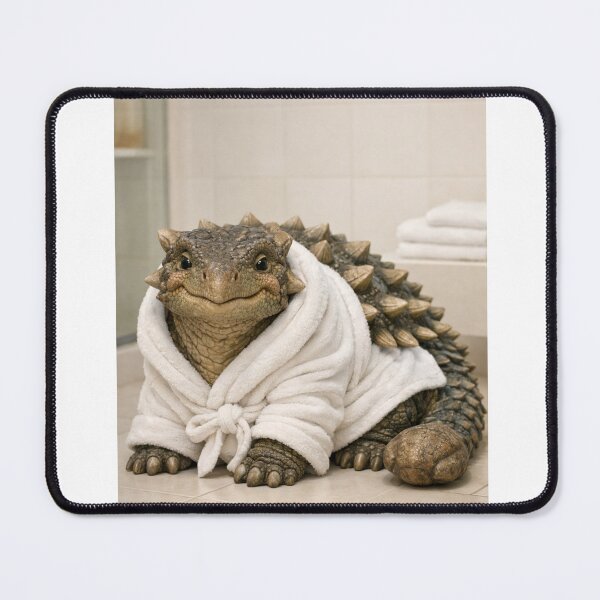 Item preview, Cozy Bathrobe Ankylosaurus designed and sold by Sillytoe.