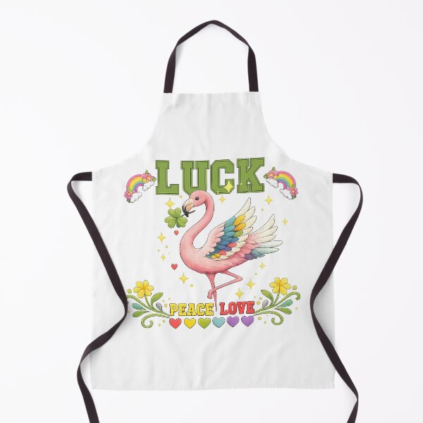 Item preview, Luck Peace Love Cute flamingo designed and sold by QuiteOrbit.