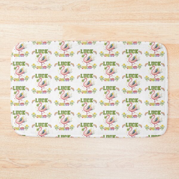 Item preview, Luck Peace Love Cute flamingo designed and sold by QuiteOrbit.