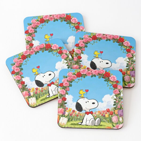 Item preview, Snoopy tulips Arch Garden Valentine Art. designed and sold by Innova_Creations.