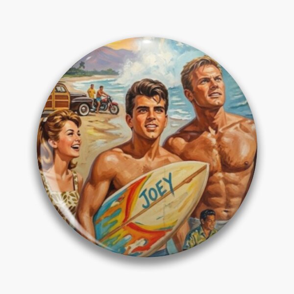 Item preview, Ride the Wild Surf Retro Movie Poster Art Print designed and sold by Art's Diner.