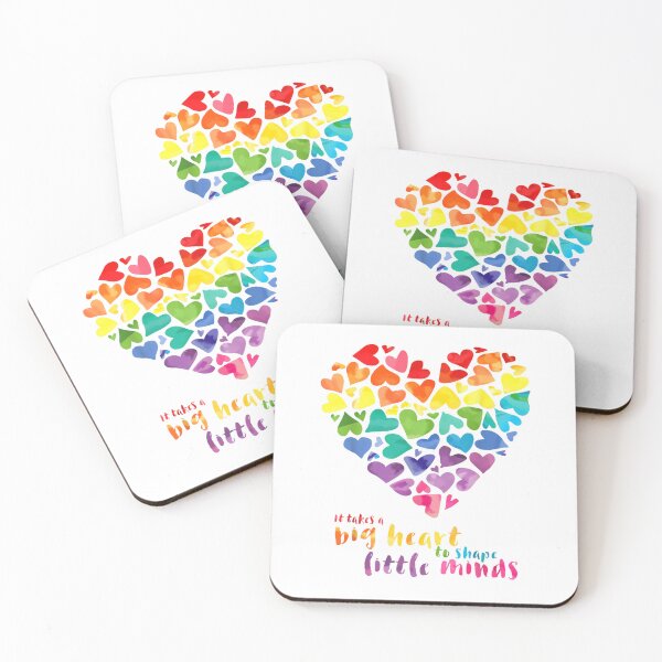 Item preview, It Takes a Big Heart to Shape Little Minds Teacher Gift T-Shirt designed and sold by gidget-gadget.
