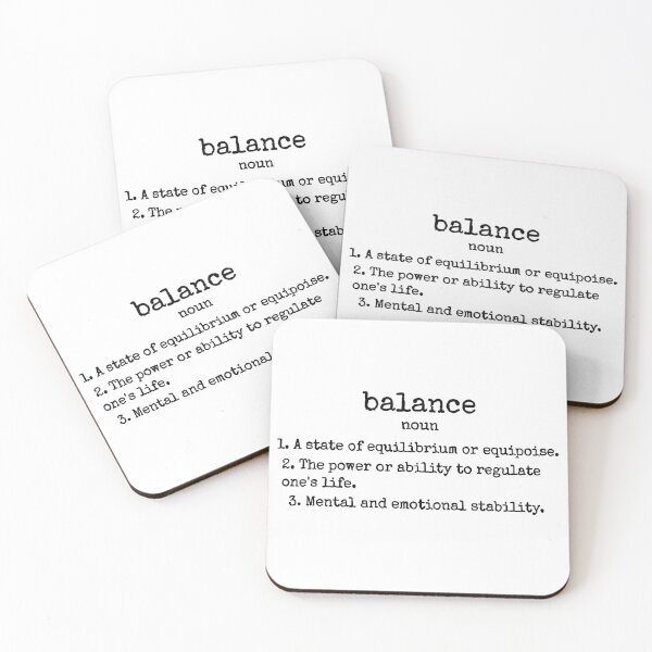 Item preview, Balance - Minimalist Dictionary Definition designed and sold by LucKy Brand.