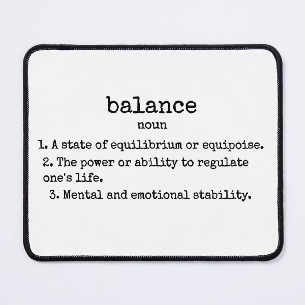 Item preview, Balance - Minimalist Dictionary Definition designed and sold by LucKy Brand.