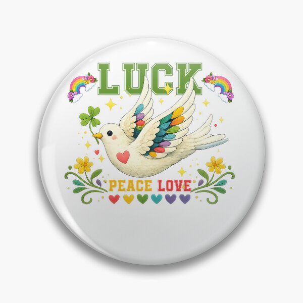 Item preview, Luck Peace Love Cute Dove Bird designed and sold by QuiteOrbit.