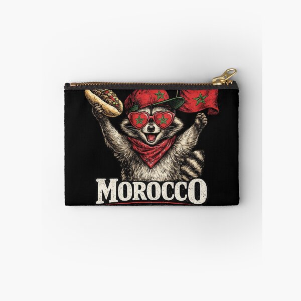Item preview, Funny Morocco Raccoon, Moroccan Flag Animal, Vintage Patriotic Morocco, Cute Raccoon Gift designed and sold by Zizo-DR44.