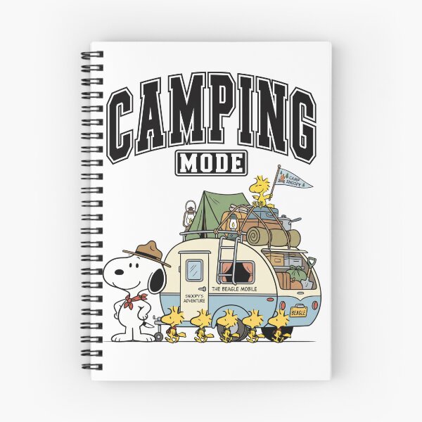 Item preview, Camping in Cute Trailer with Dog designed and sold by The Retromotel.